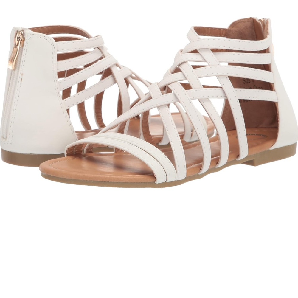 Journee Collection Hanni Strappy Flat Sandals SZ 10W $49